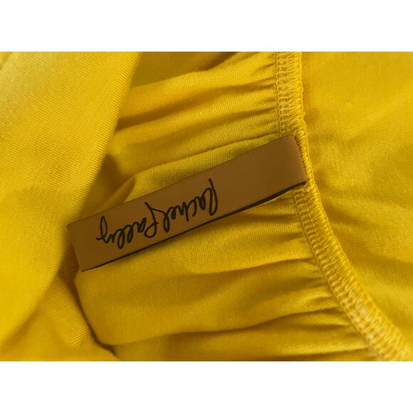 RACHEL PALLY Yellow Deep Plunge Empire Waist Babydoll Maxi Dress Size XS Modal - Picture 5 of 8